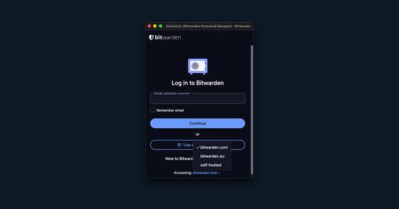 Bitwarden browser extension